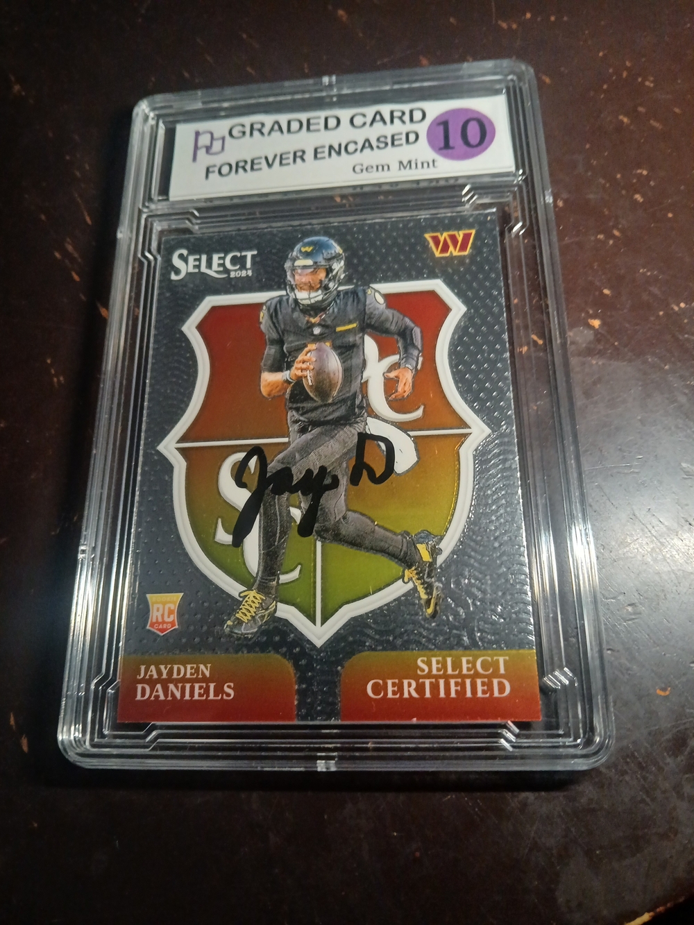 Select Certified 2024 Jayden Daniels Rookie Autographed  Gem Mint 10